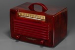 Translucent Tortoise with Maroon General Electric L-573 Catalin Radio